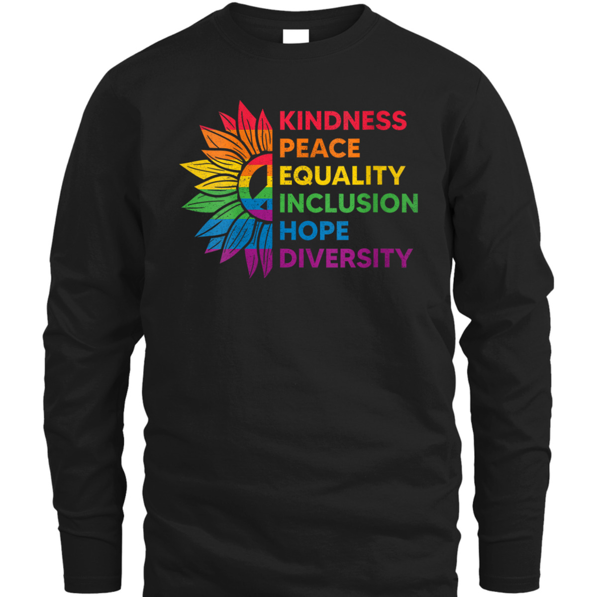 Womens Pride Month Kindness Peace Equality Inclusion Hope Diversity T-Shirt Womens Pride Month Kindness Peace Equality Inclusion Hope Diversity T-Shirt