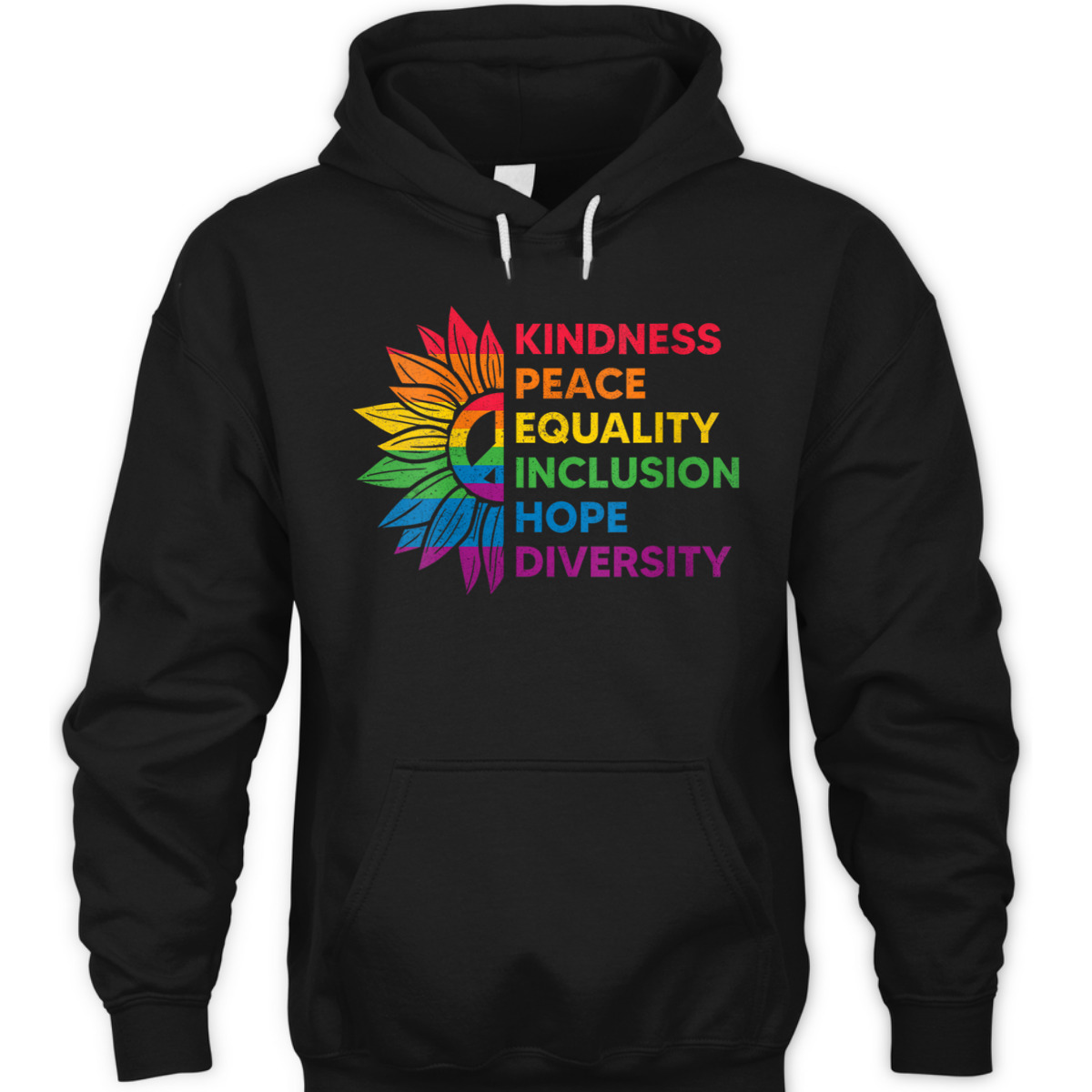 Womens Pride Month Kindness Peace Equality Inclusion Hope Diversity T-Shirt