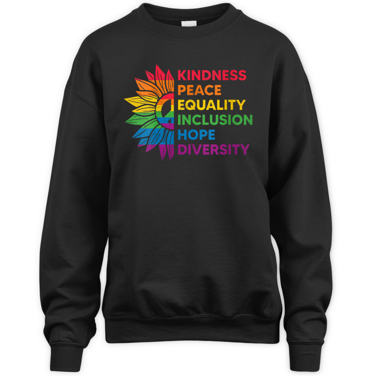 Womens Pride Month Kindness Peace Equality Inclusion Hope Diversity T-Shirt Womens Pride Month Kindness Peace Equality Inclusion Hope Diversity T-Shirt