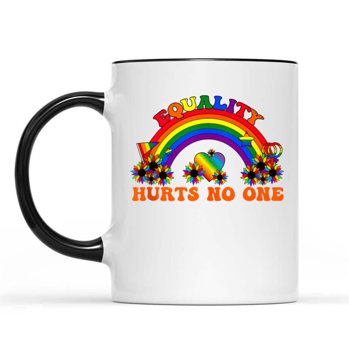 Equality Hurts No One LGBT Equality Gay Pride Human Rights T-Shirt