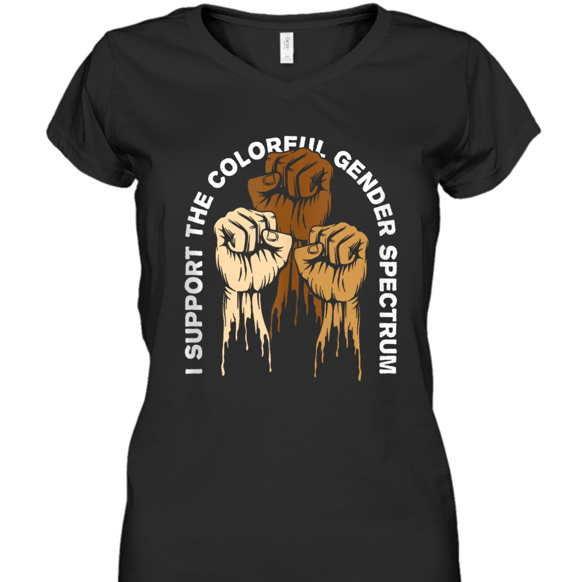 I Support The Colorful Feminist Social Justice Womens Rights T-Shirt