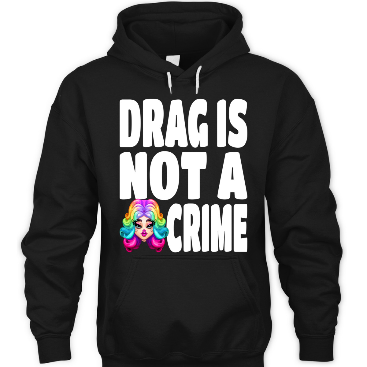 LGBT Gay Pride Equality Queen Rainbow Drag Is Not A Crime T-Shirt