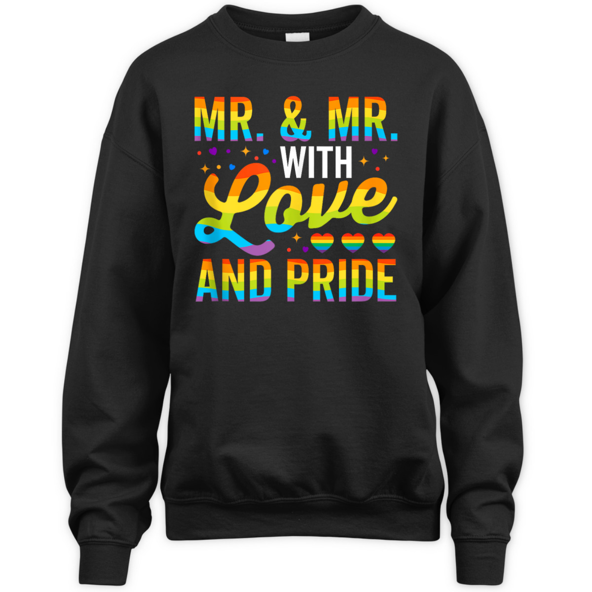 Mr & Mr LGBTQ Gay Wedding Equality Pride Awareness Month T-Shirt