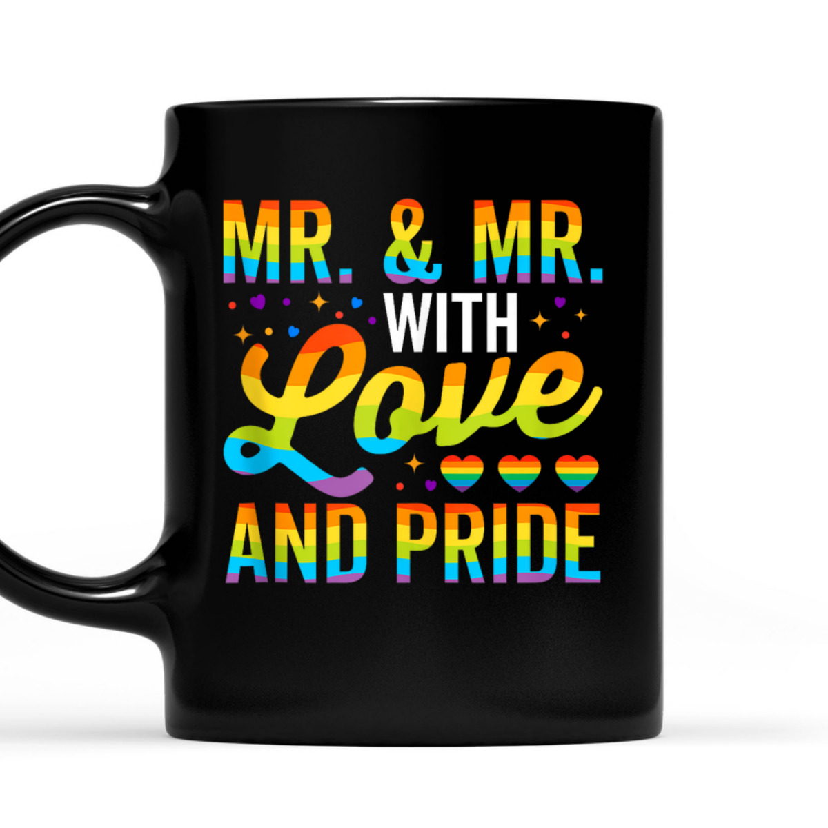 Mr & Mr LGBTQ Gay Wedding Equality Pride Awareness Month T-Shirt