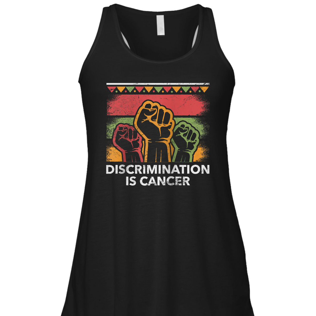 Discrimination Is Cancer Anti Racist Humanity Race Equality T-Shirt