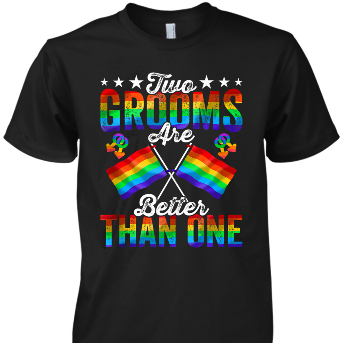 Two Grooms LGBTQ Gay Wedding Equality Pride Awareness Month T-Shirt Two Grooms LGBTQ Gay Wedding Equality Pride Awareness Month T-Shirt