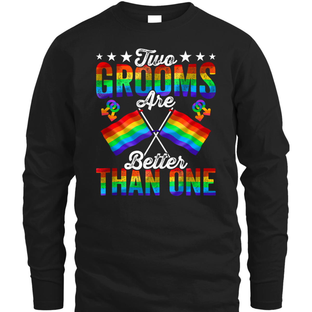 Two Grooms LGBTQ Gay Wedding Equality Pride Awareness Month T-Shirt Two Grooms LGBTQ Gay Wedding Equality Pride Awareness Month T-Shirt