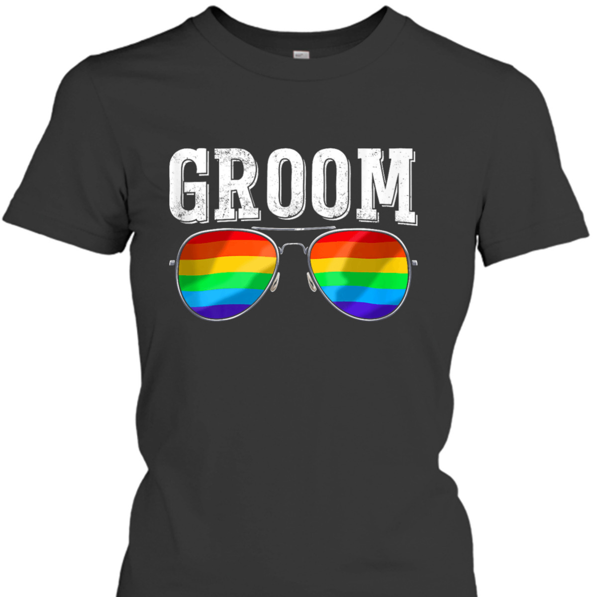 Groom LGBTQ Gay Bachelor Party Equality Pride Month Men T-Shirt