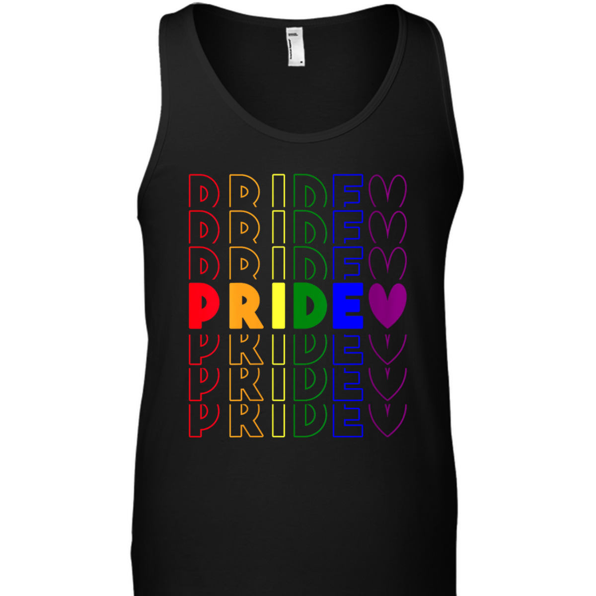 Womens LGBT Pride In Rainbow Color For Gay And Lesbian Equality T-Shirt