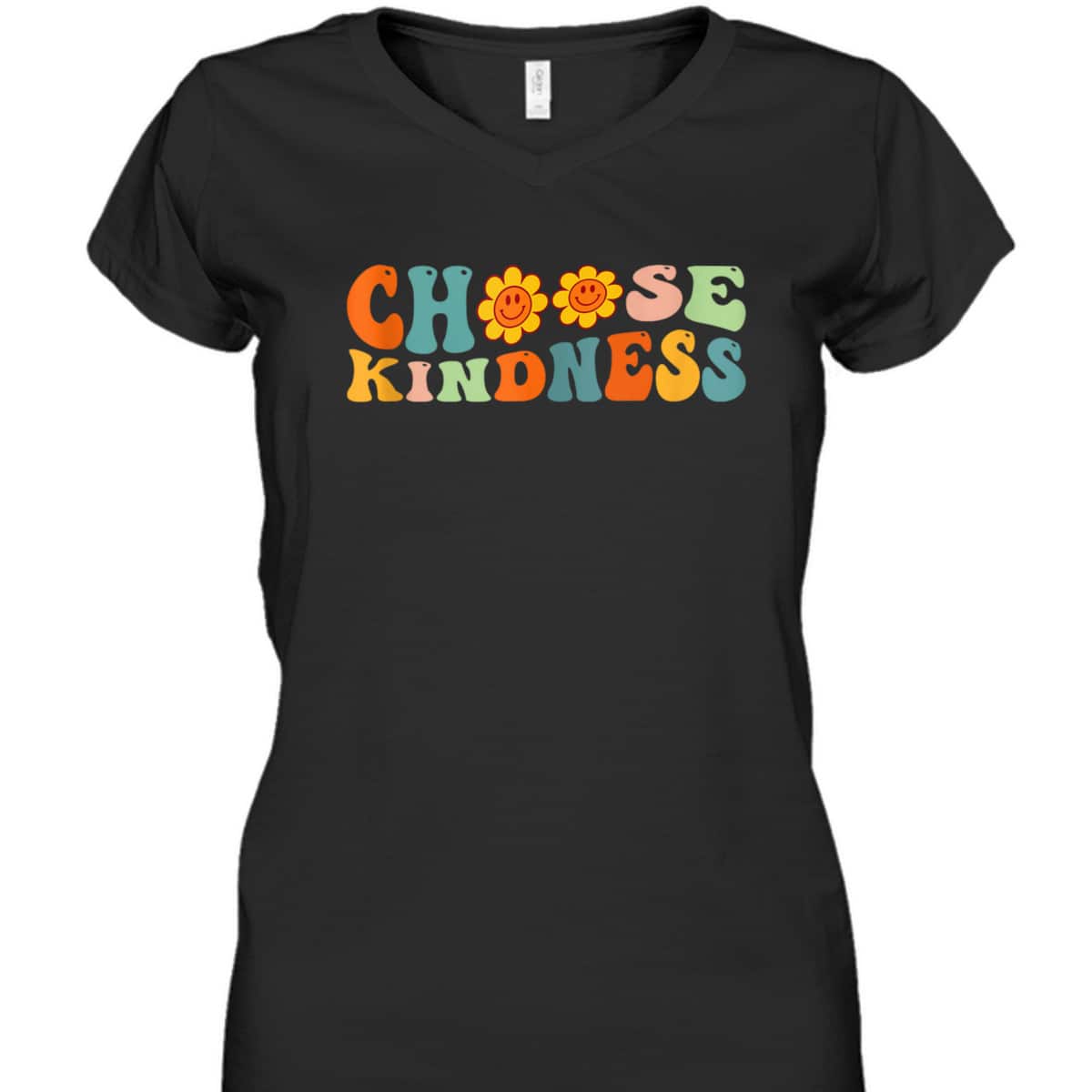 Choose Kindness Retro Groovy Daisy Be Kind Inspiration T-Shirt