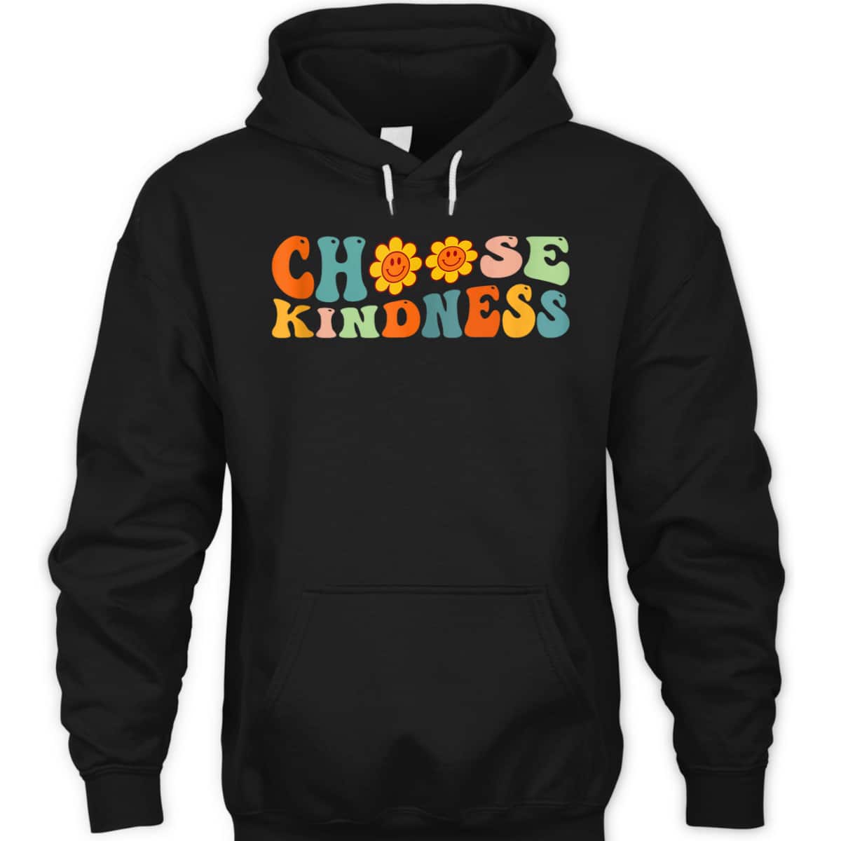 Choose Kindness Retro Groovy Daisy Be Kind Inspiration T-Shirt