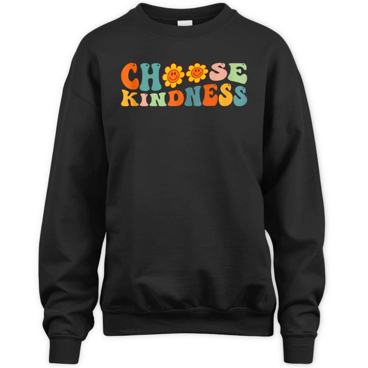Choose Kindness Retro Groovy Daisy Be Kind Inspiration T-Shirt