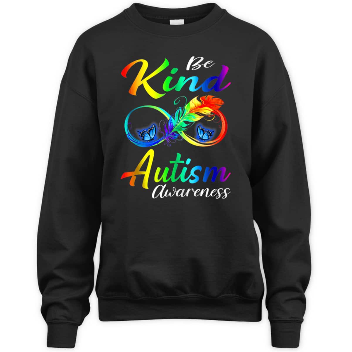 Be Kind Autism Awareness Butterfly Colorful T-Shirt