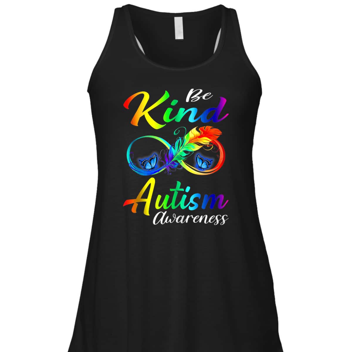 Be Kind Autism Awareness Butterfly Colorful T-Shirt