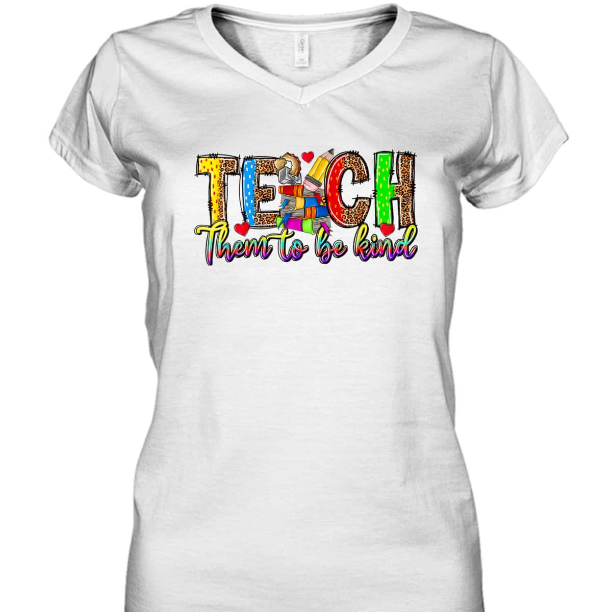 Teach Them To Be Kind Back To School Teacher Appreciation T-Shirt