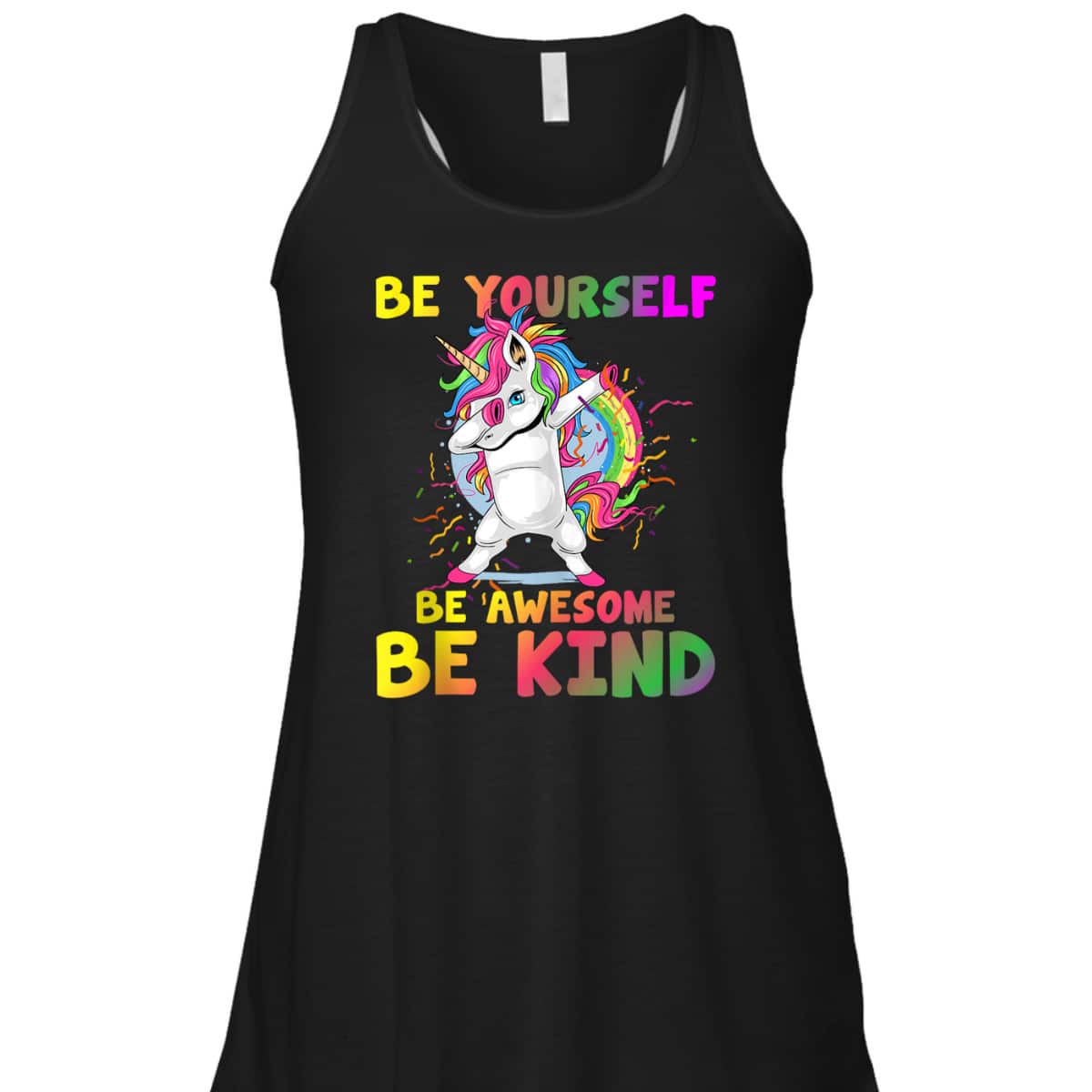 Girls Unicorn Kids Be Yourself Be Awesome Be Kind Kindness T-Shirt