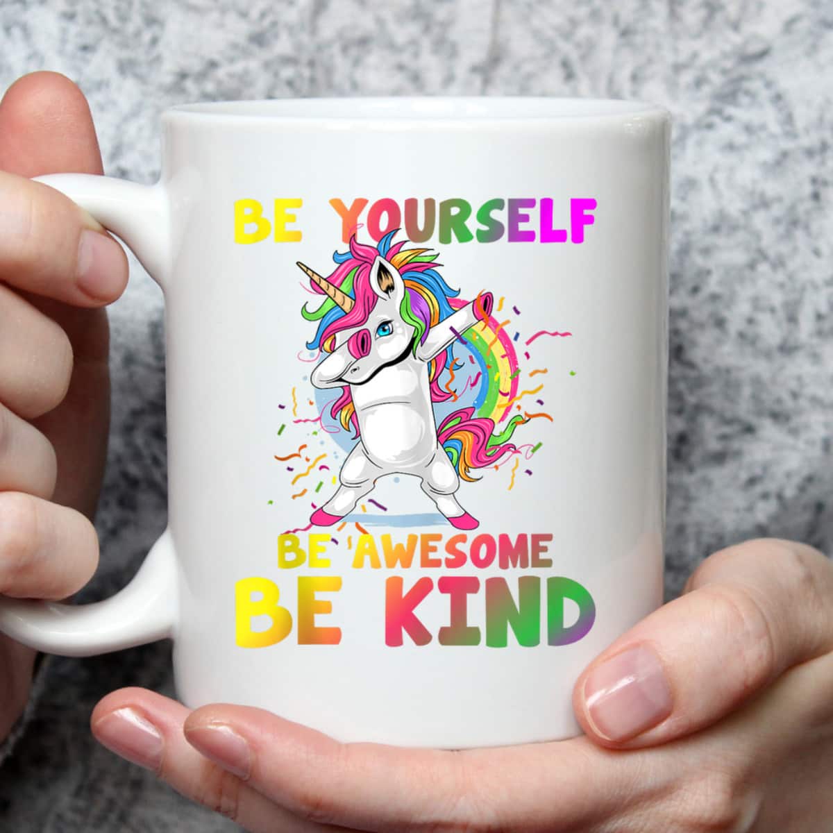 Girls Unicorn Kids Be Yourself Be Awesome Be Kind Kindness T-Shirt