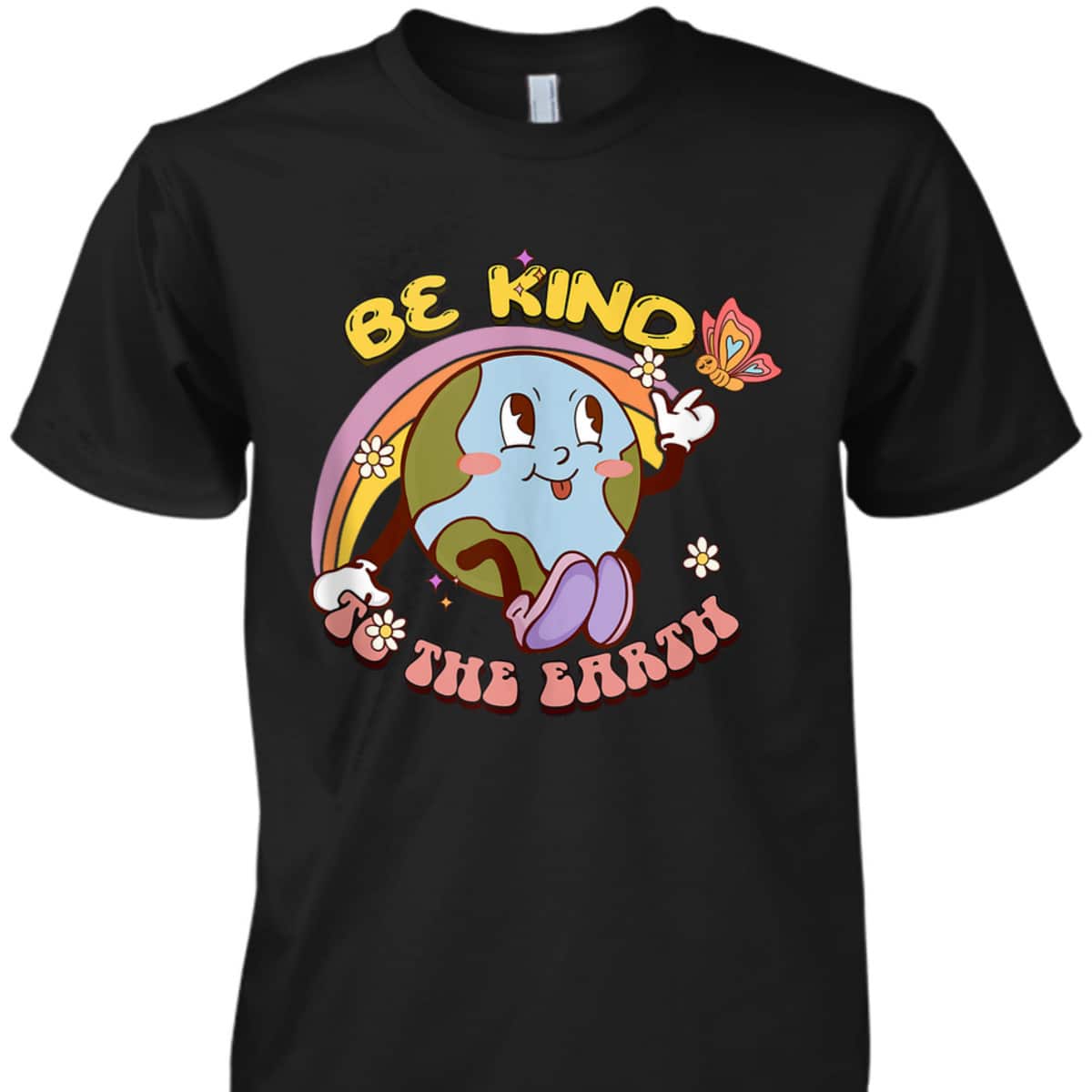 Be Kind To Our Planet Retro Cute Earth Day Save Your Earth T-Shirt