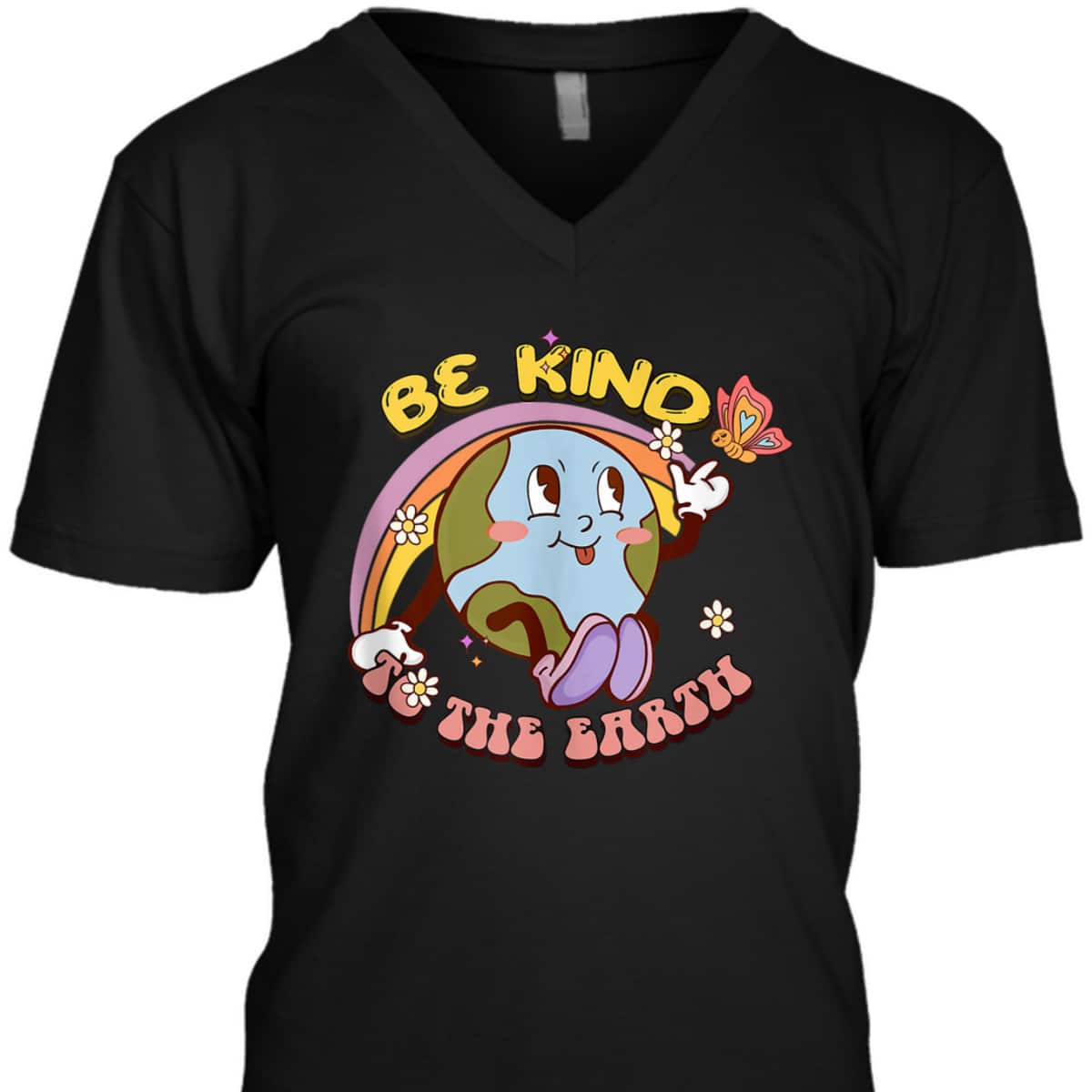 Be Kind To Our Planet Retro Cute Earth Day Save Your Earth T-Shirt