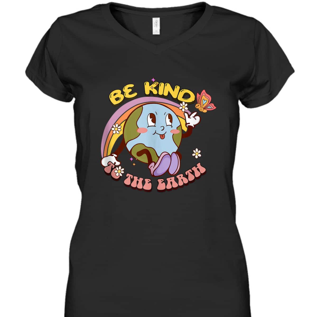 Be Kind To Our Planet Retro Cute Earth Day Save Your Earth T-Shirt