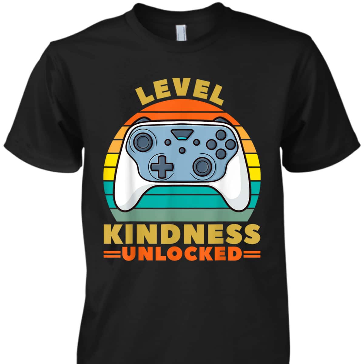 Boys Gaming Ganer Kids Level Kindness Unlocked Kindness T-Shirt