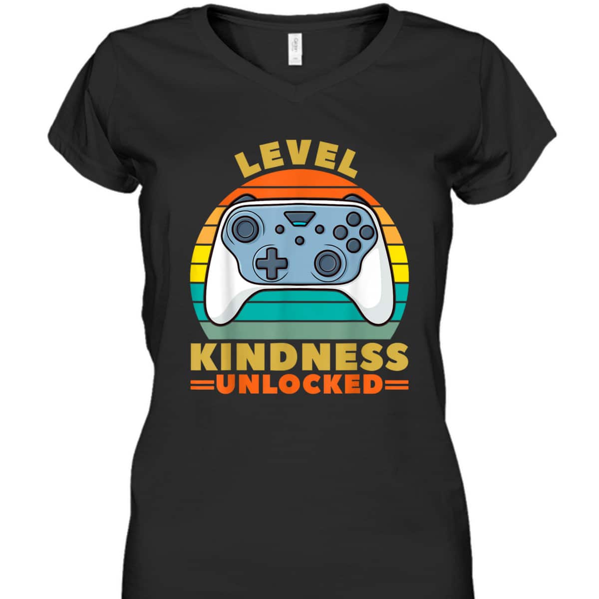 Boys Gaming Ganer Kids Level Kindness Unlocked Kindness T-Shirt