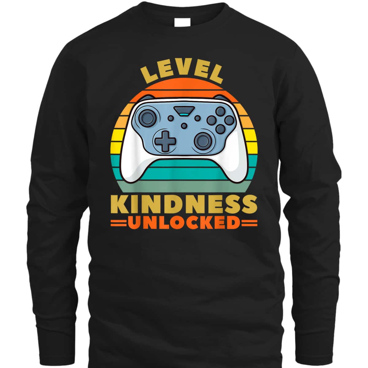 Boys Gaming Ganer Kids Level Kindness Unlocked Kindness T-Shirt