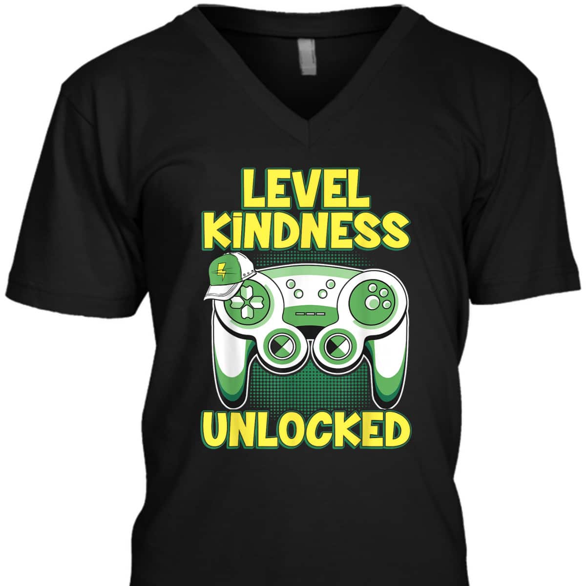 Boys Gaming Ganer Kindness Level Kindness Unlocked T-Shirt