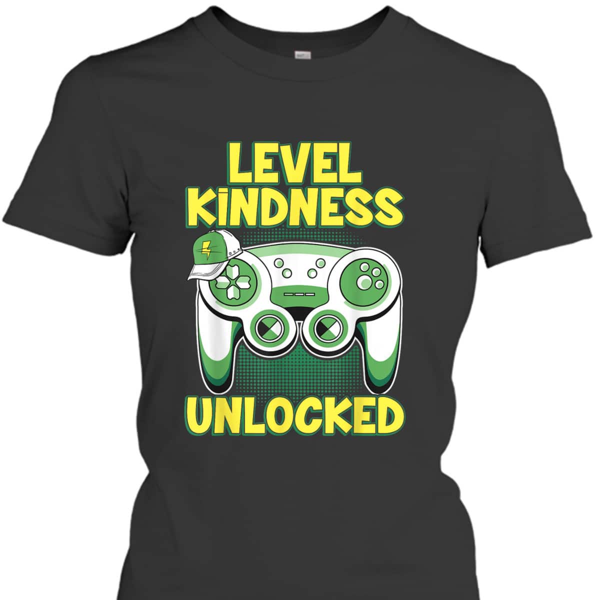 Boys Gaming Ganer Kindness Level Kindness Unlocked T-Shirt