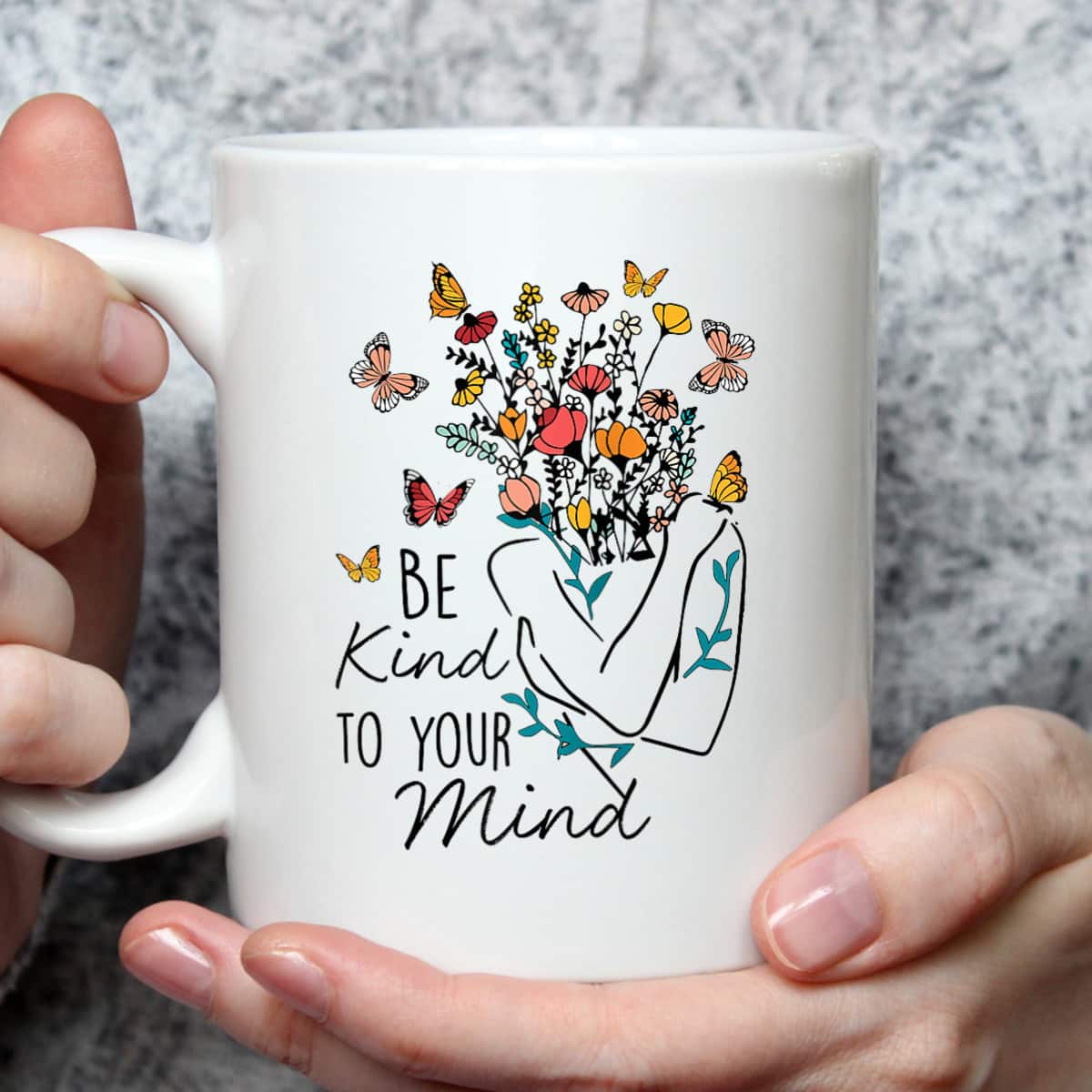 Women Be Kind To Your Mind Flower Mental Health Awareness T-Shirt Women Be Kind To Your Mind Flower Mental Health Awareness T-Shirt