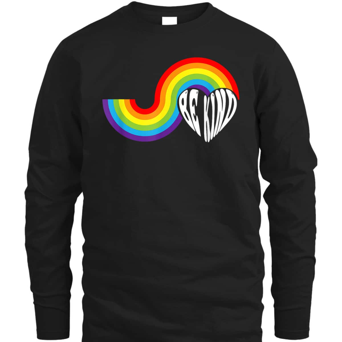 Vintage LGBTQ Be Kind Gay Pride LGBT Ally Rainbow Flag Retro T-Shirt