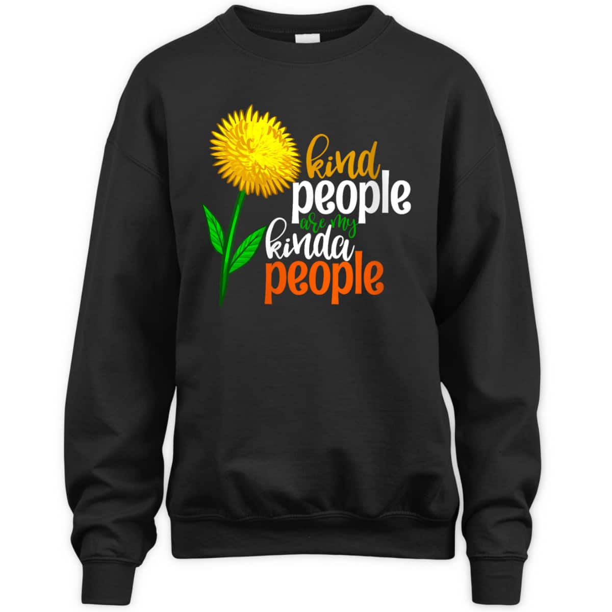 Womens Kind People Are My Kinda People Funny Women Unique Flowers T-Shirt