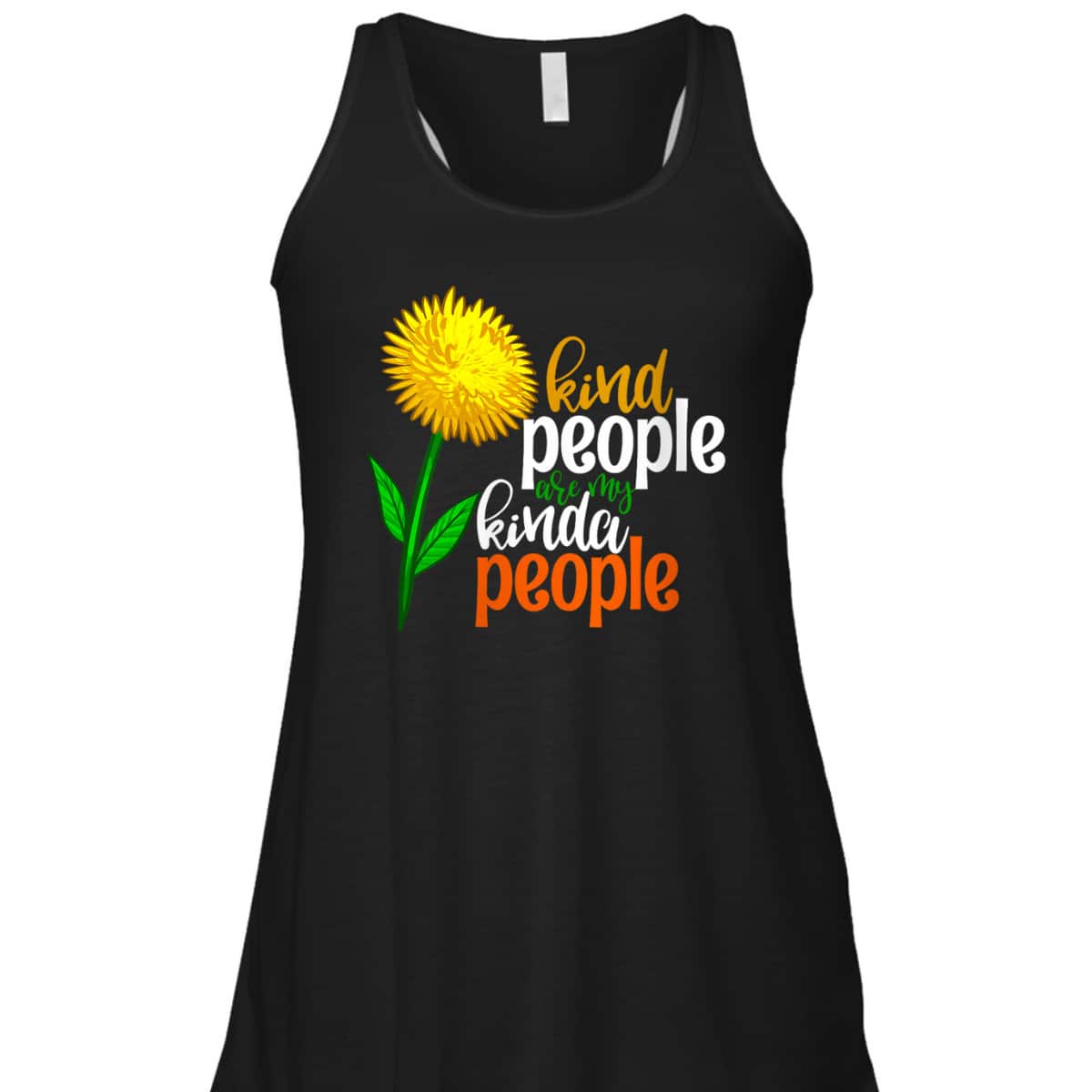 Womens Kind People Are My Kinda People Funny Women Unique Flowers T-Shirt