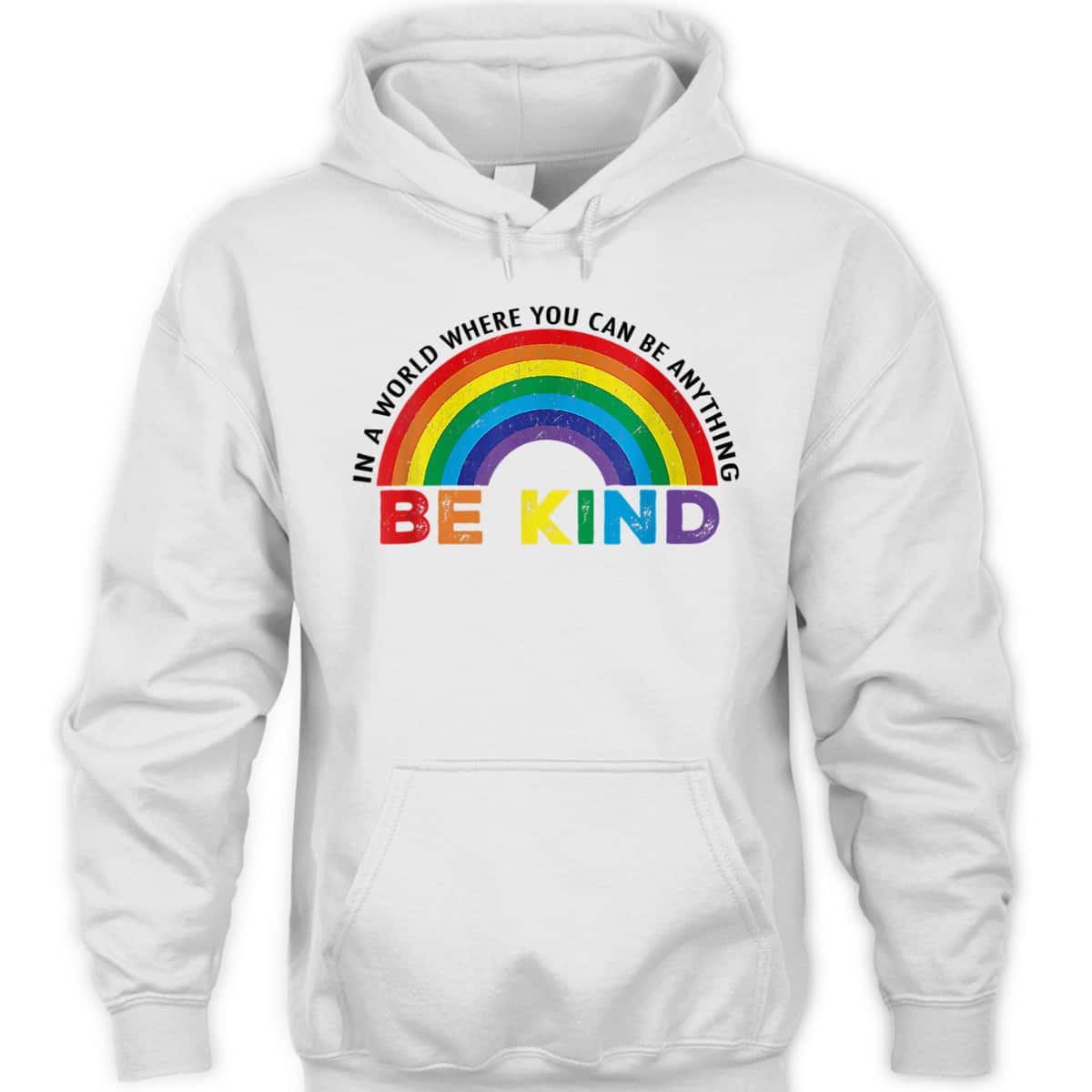 Retro Be Kind Rainbow LGBT LGBTQ Gay Lesbian Trans Pride T-Shirt