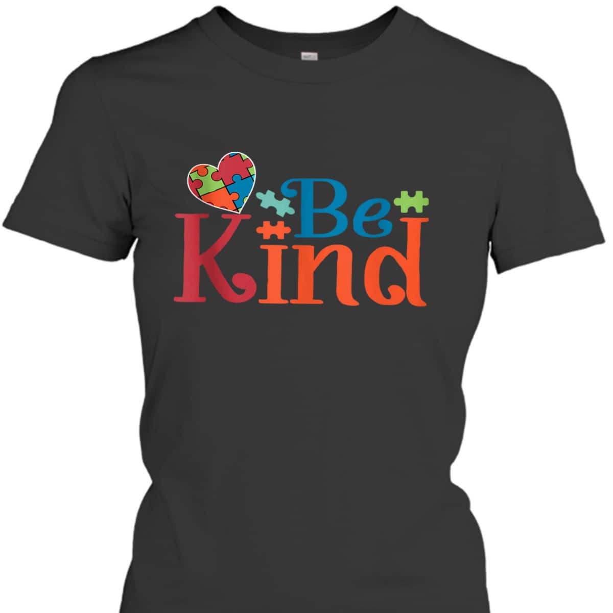 Be Kind Autism Autistic Genetics Diagnosis Typography Gift S T-Shirt