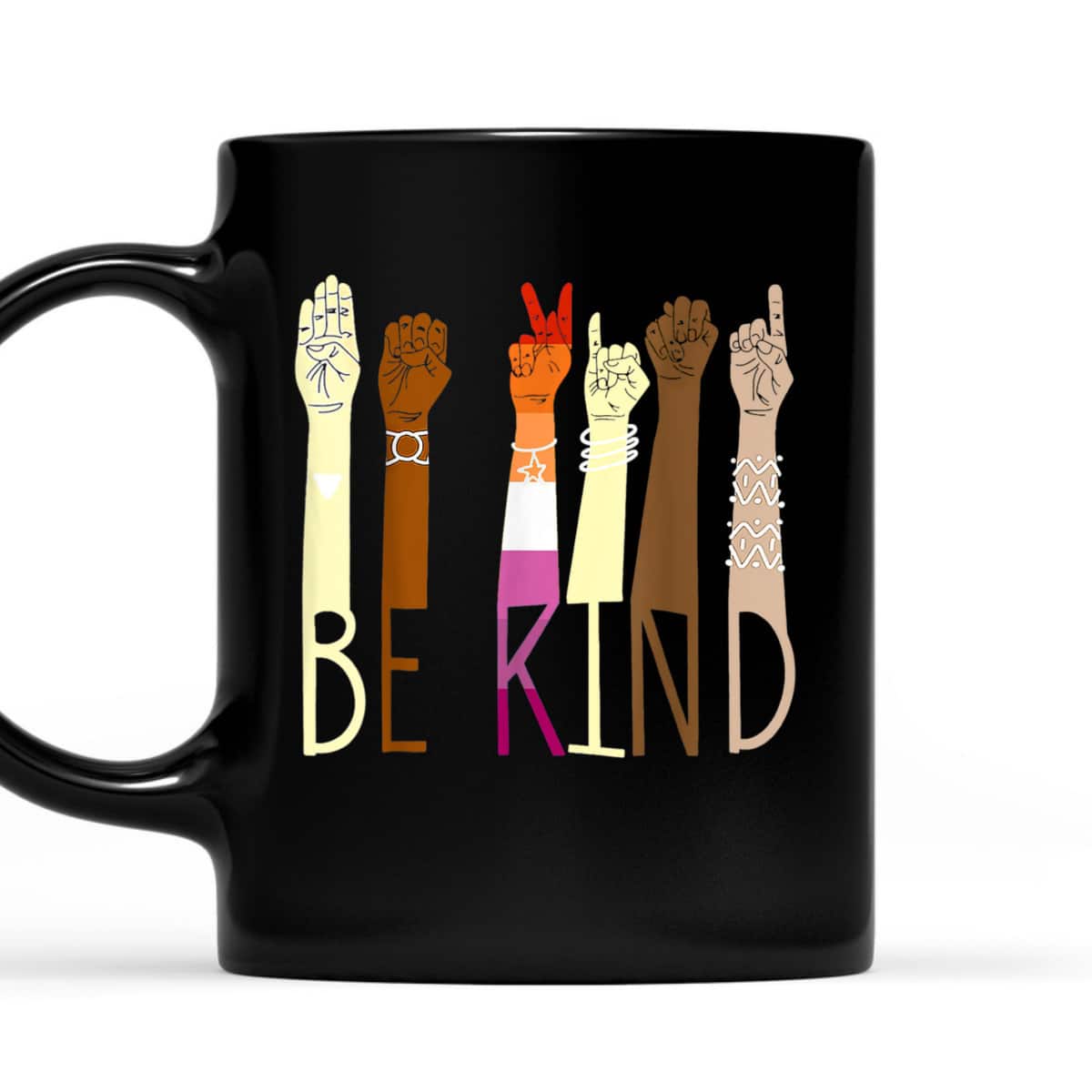 Be Kind Sign Language Hand Talking LGBT Lesbian Flag Pride T-Shirt Be Kind Sign Language Hand Talking LGBT Lesbian Flag Pride T-Shirt
