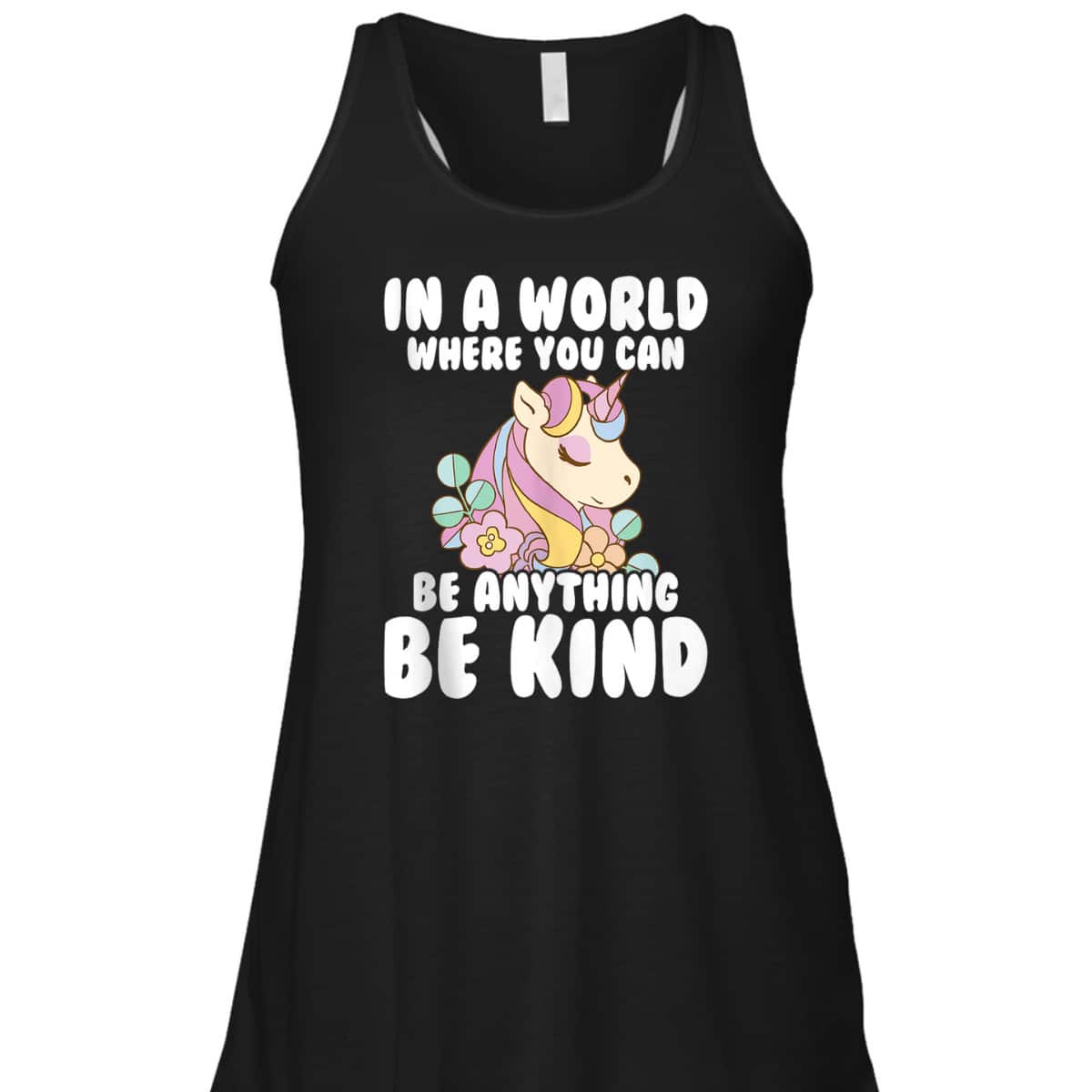 Girls Unicorn Kids You Can Be Anything Be Kind Kindness T-Shirt