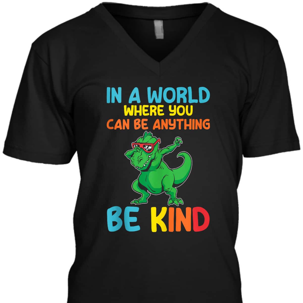 Boys Dino Kids Be Kind Kindness T-Shirt