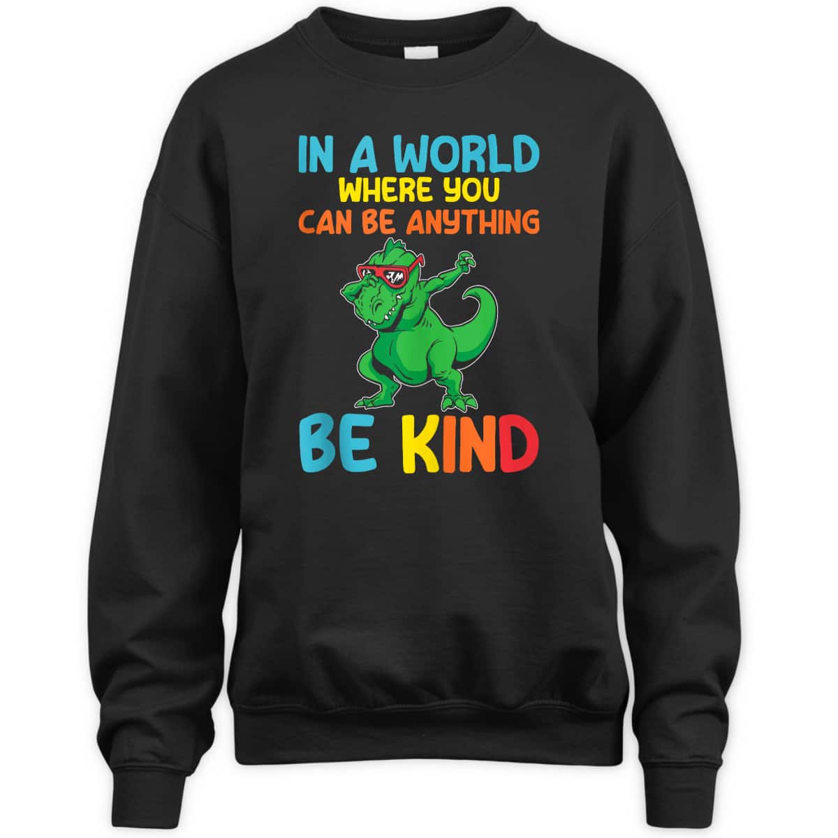 Boys Dino Kids Be Kind Kindness T-Shirt