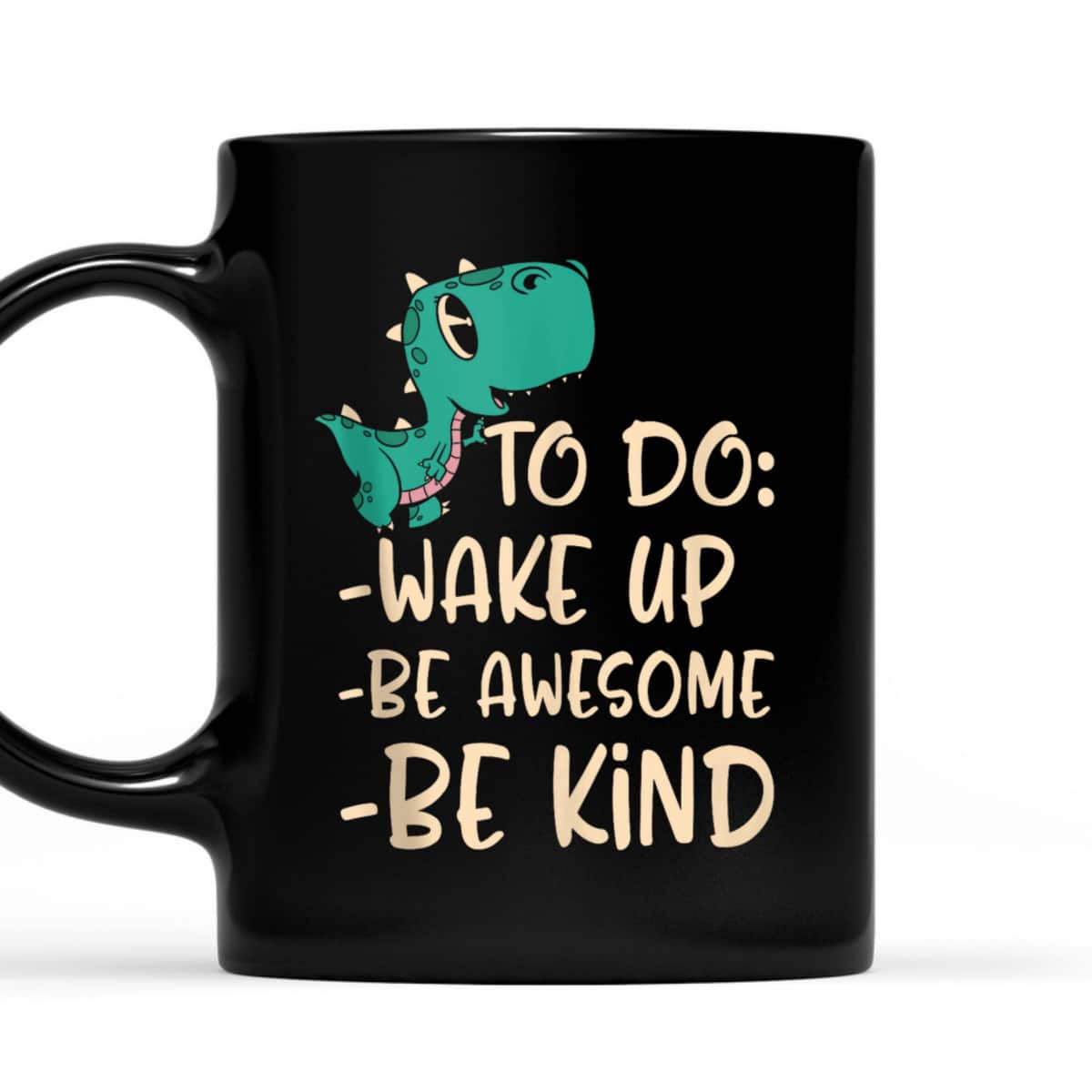 Boys Dino Kindness Wake Up Be Awesome Be Kind Kids T-Shirt