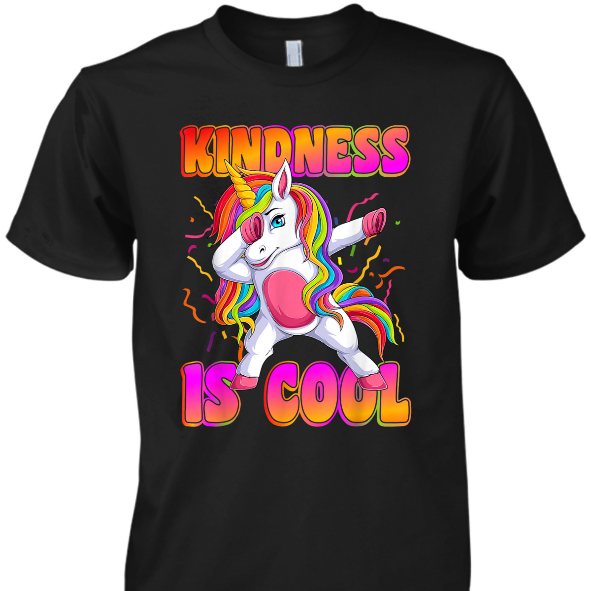Girls Unicorn Kindness Is Cool Kindness T-Shirt