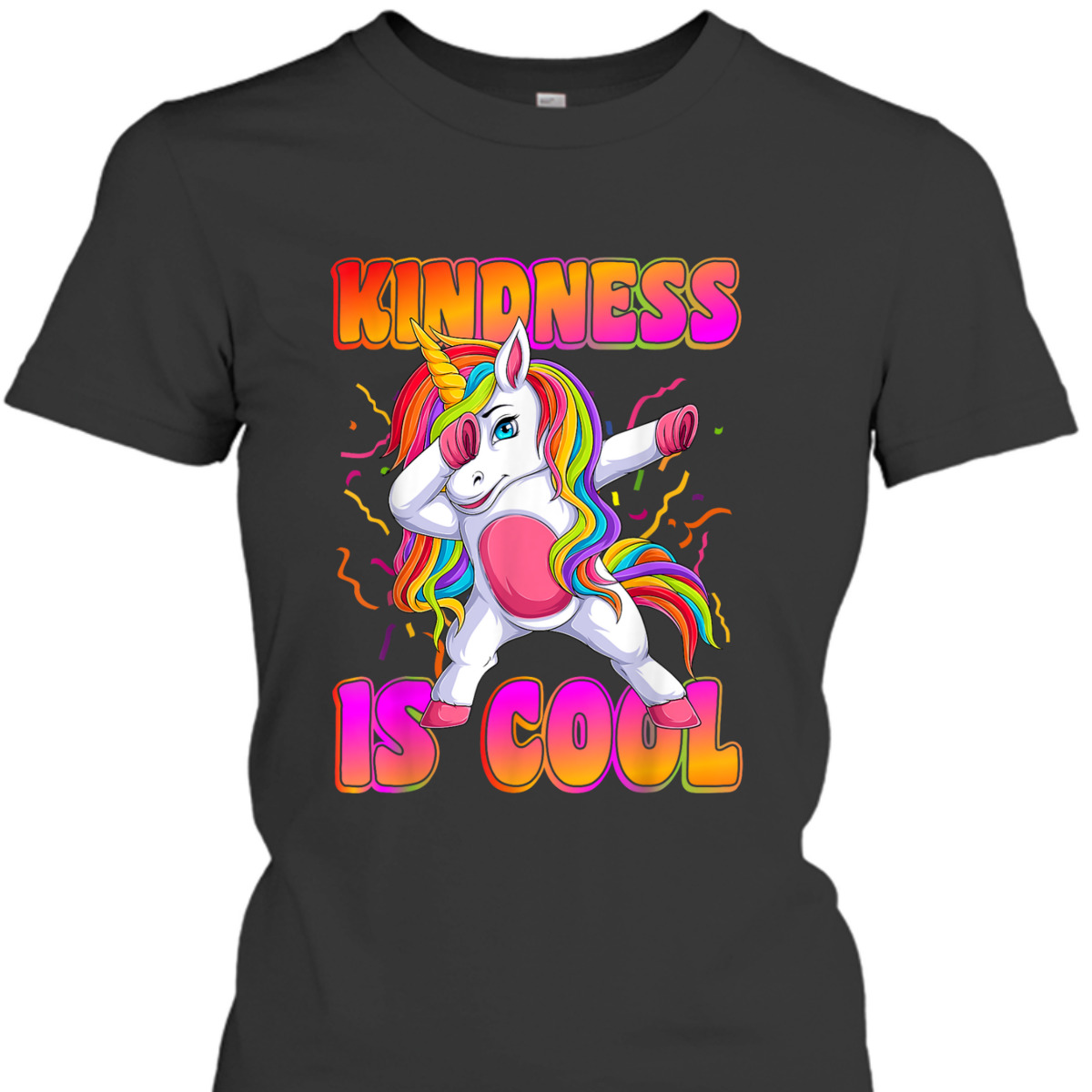 Girls Unicorn Kindness Is Cool Kindness T-Shirt