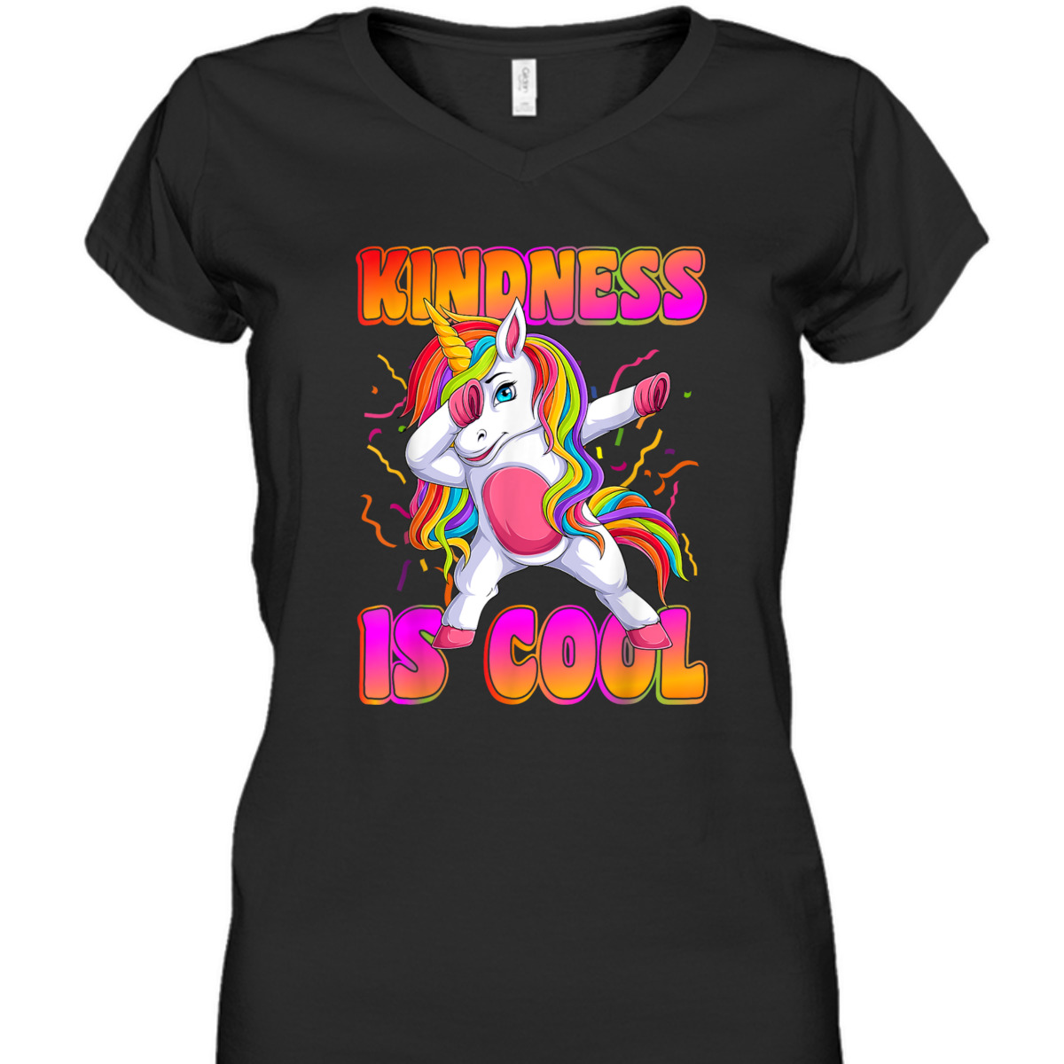 Girls Unicorn Kindness Is Cool Kindness T-Shirt Girls Unicorn Kindness Is Cool Kindness T-Shirt