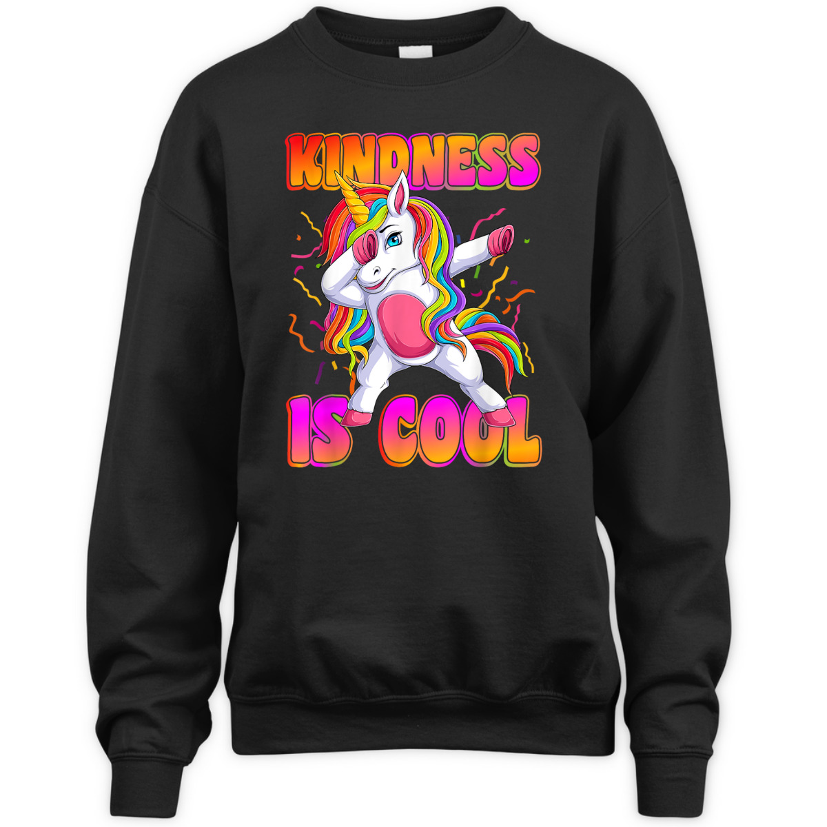 Girls Unicorn Kindness Is Cool Kindness T-Shirt Girls Unicorn Kindness Is Cool Kindness T-Shirt