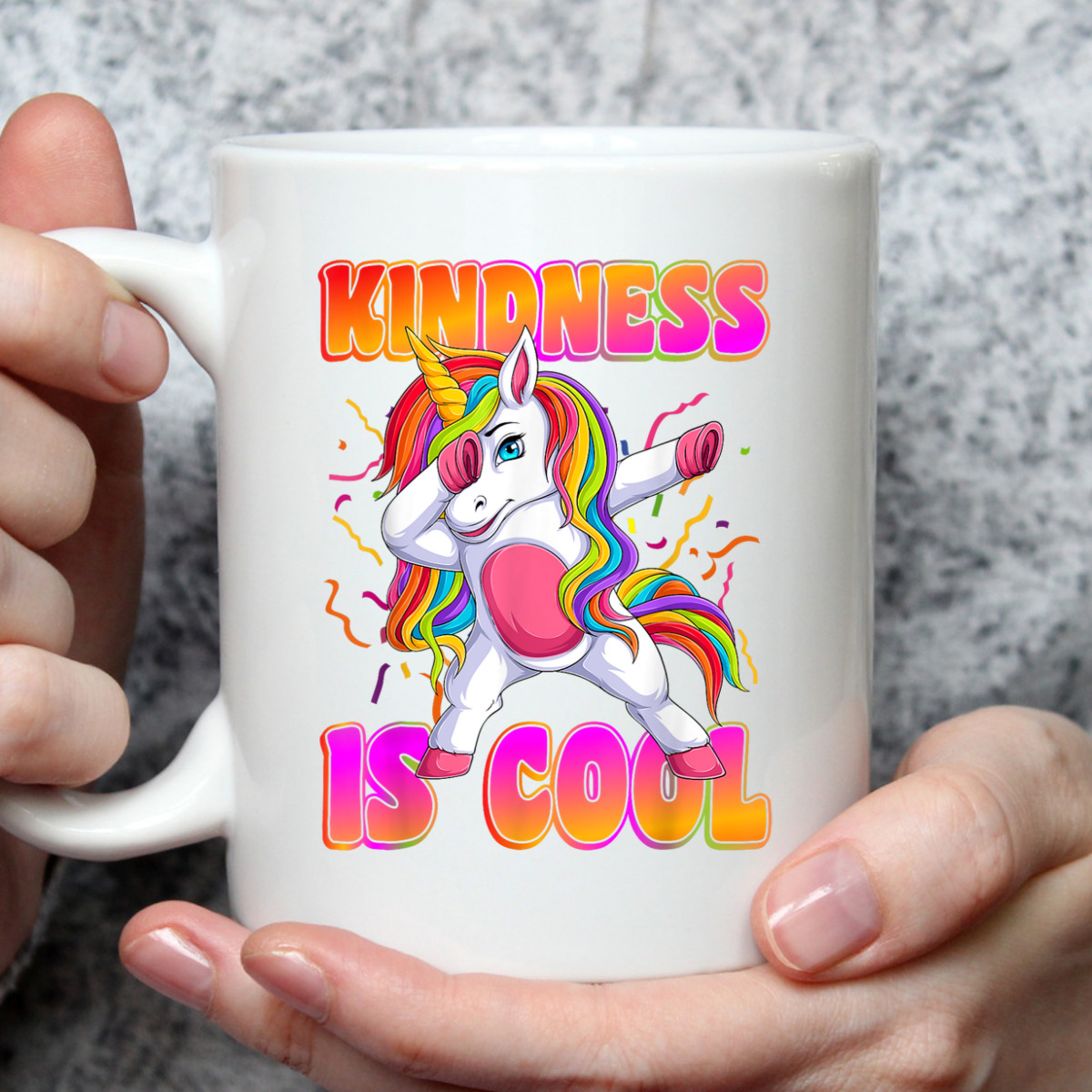 Girls Unicorn Kindness Is Cool Kindness T-Shirt Girls Unicorn Kindness Is Cool Kindness T-Shirt