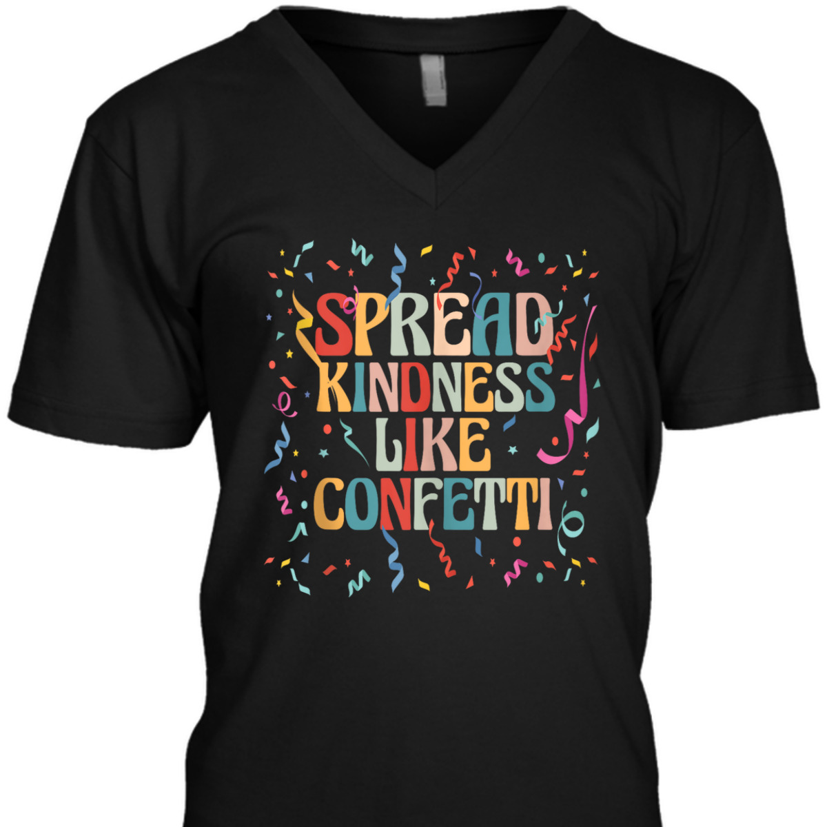 Girls Summer Spread Kindness Like Confetti Be Kind T-Shirt