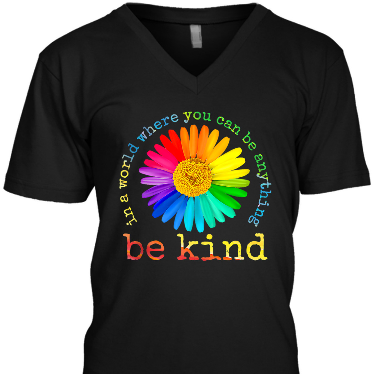 Be Kind Daisy Flower Rainbow LGBT Gay Lesbian Pride T-Shirt Be Kind Daisy Flower Rainbow LGBT Gay Lesbian Pride T-Shirt