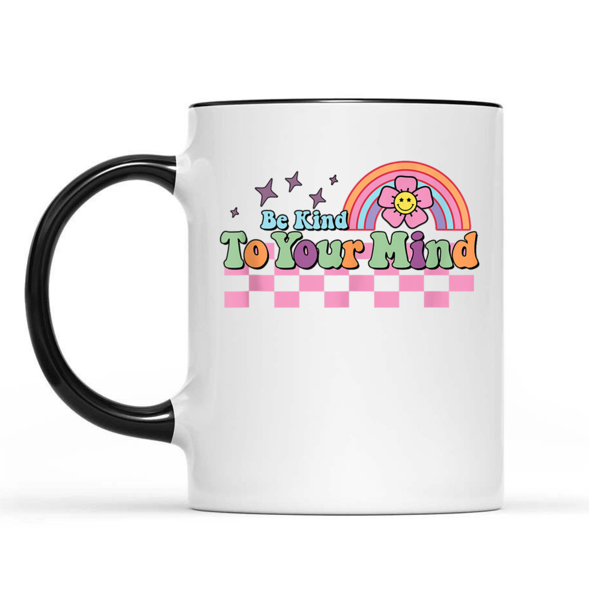 Groovy Be Kind To Your Mind Rainbow Flower Mental Health T-Shirt Groovy Be Kind To Your Mind Rainbow Flower Mental Health T-Shirt