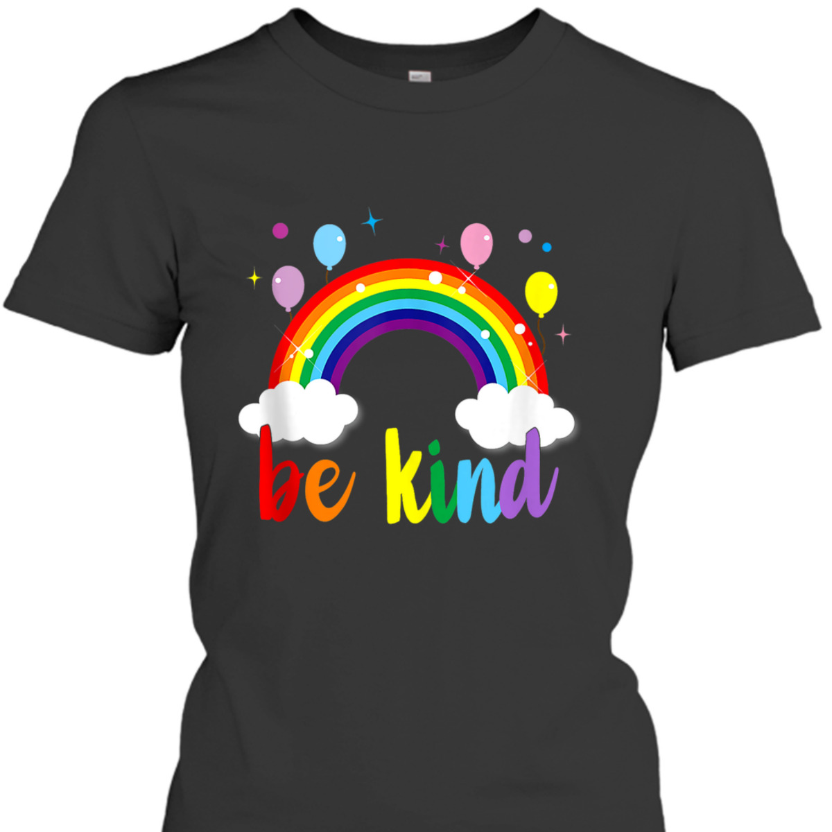 LGBT Be Kind Gay Pride LGBT Ally Rainbow Flag Retro Vintage T-Shirt