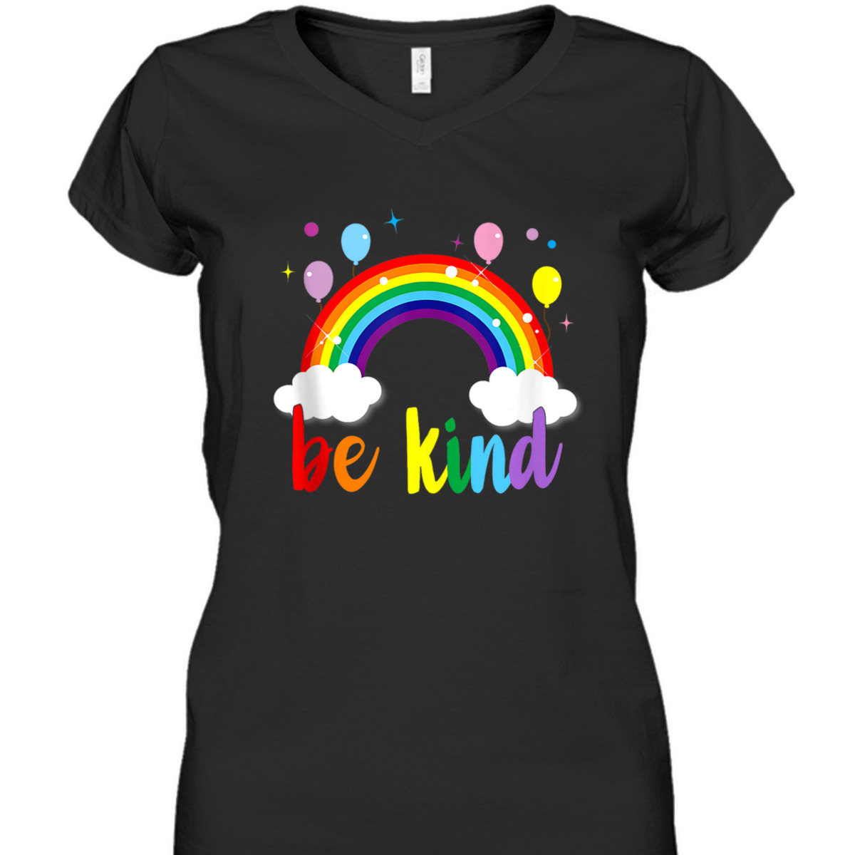 LGBT Be Kind Gay Pride LGBT Ally Rainbow Flag Retro Vintage T-Shirt